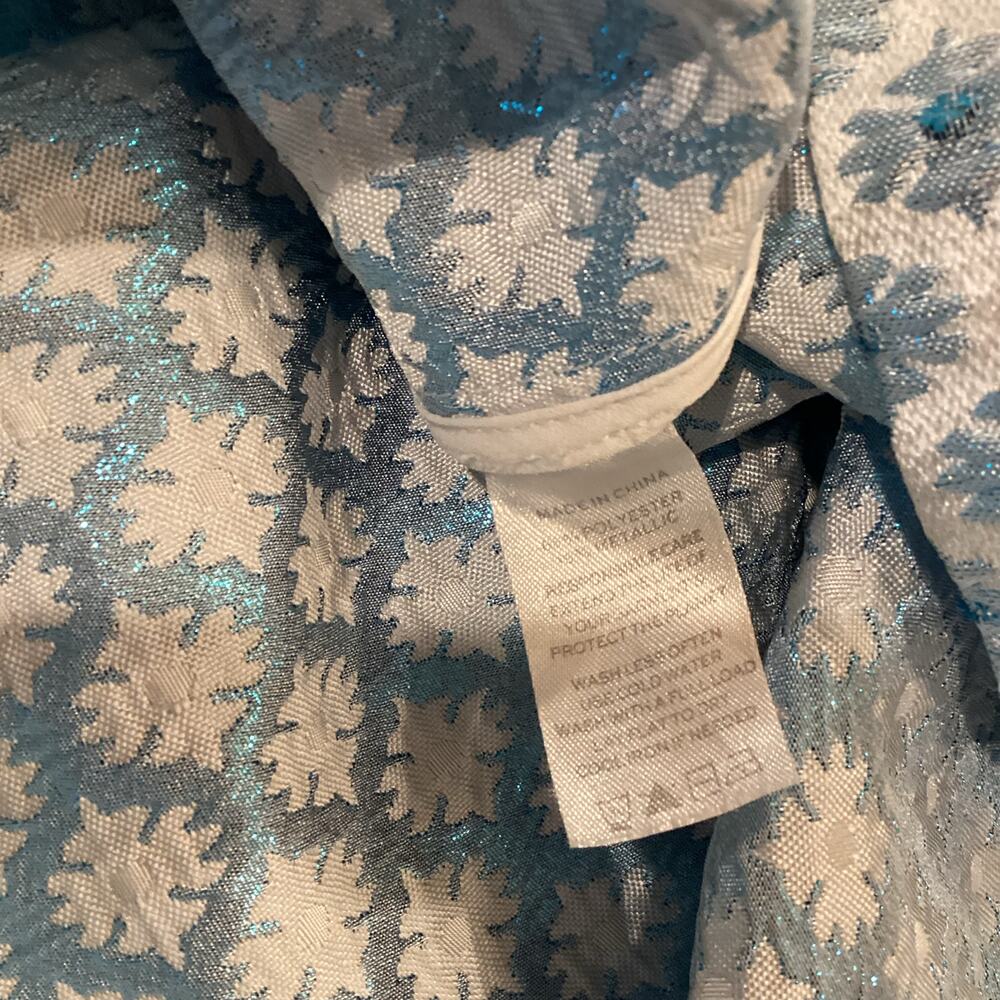 Hill House Home The Snowflake Brocade Cher sleeveless flare mini Dress L - Picture 8 of 8